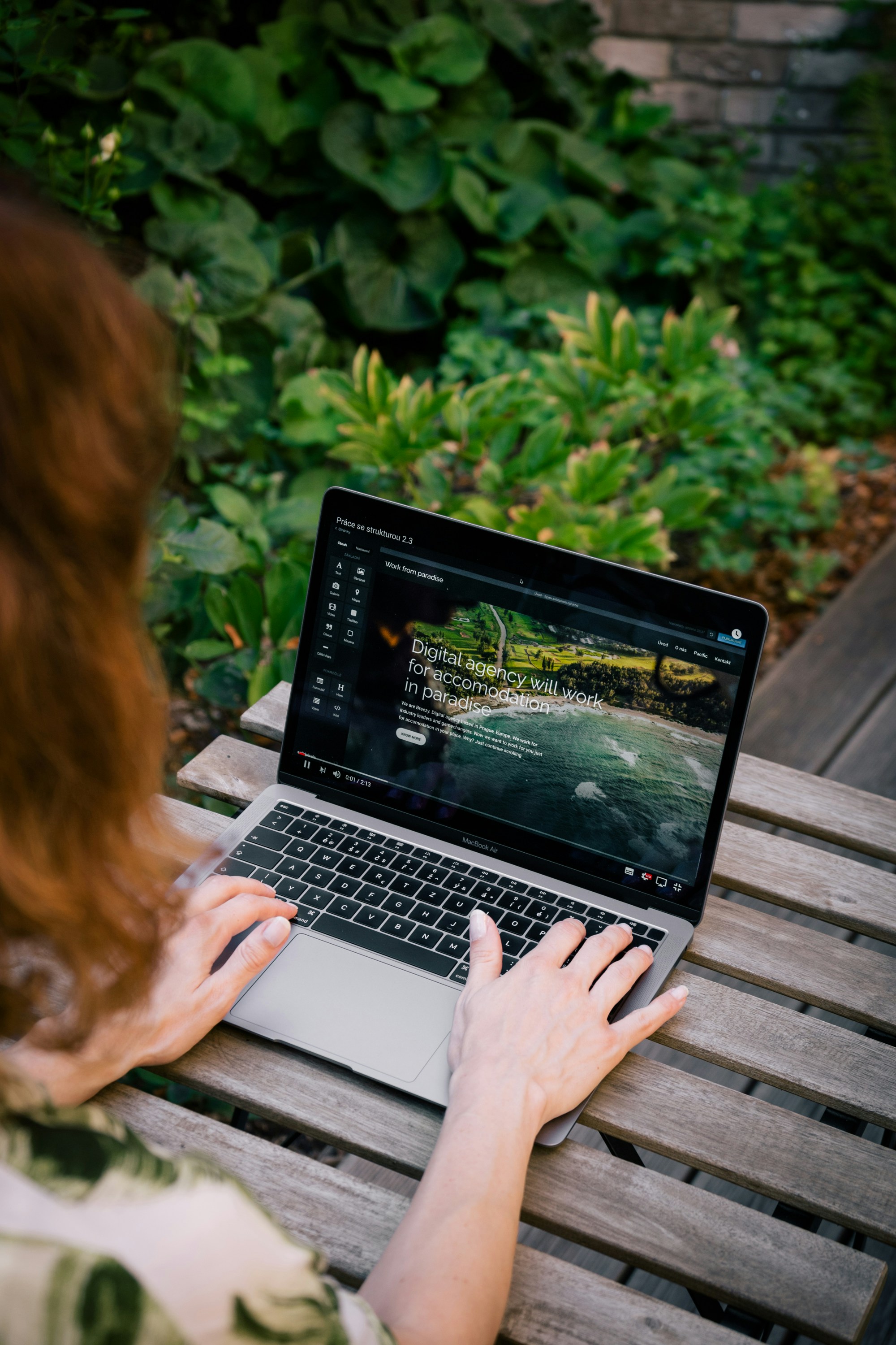 Professional working with technology to address challenges
